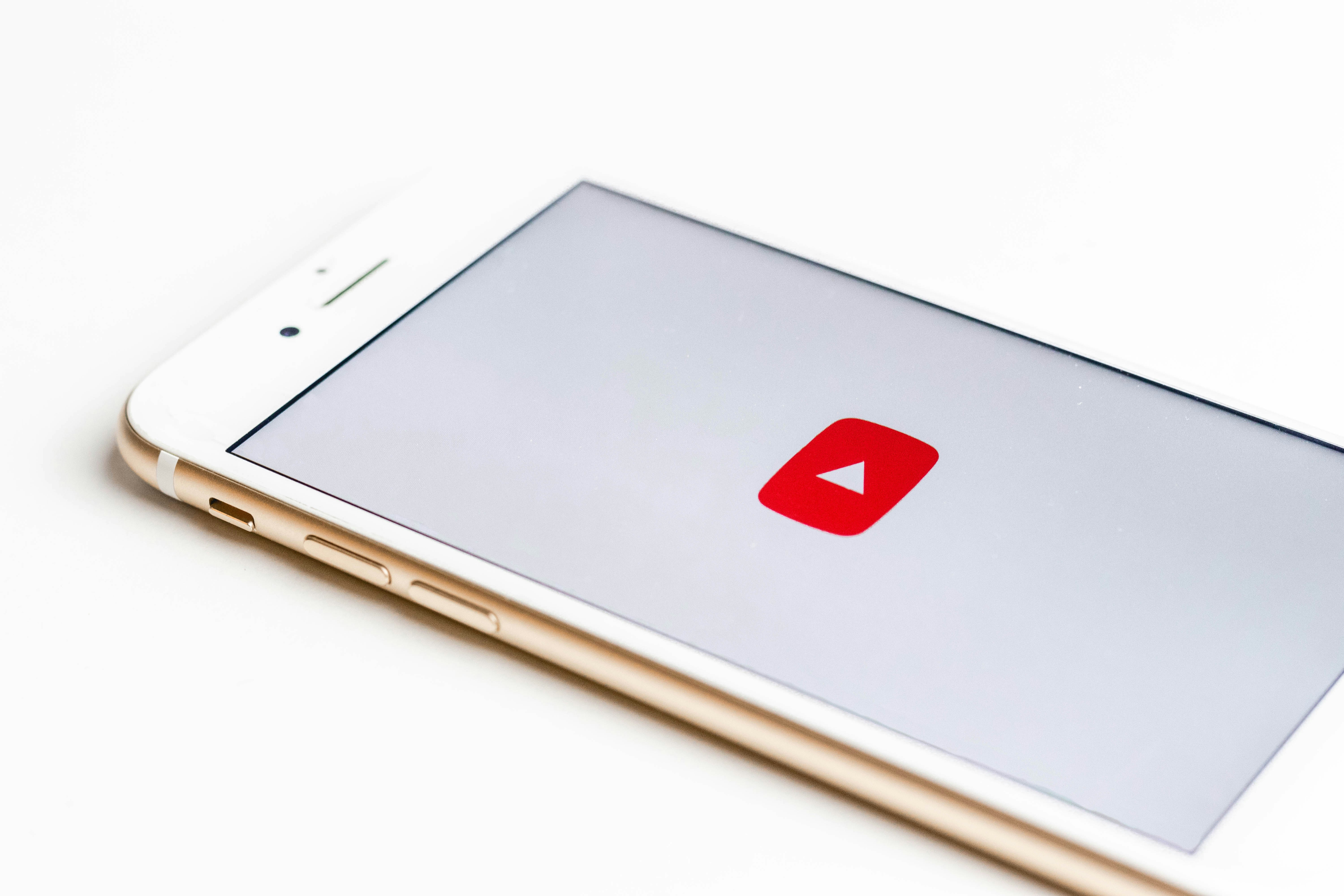 An image of the Youtube icon on a smartphone screen.